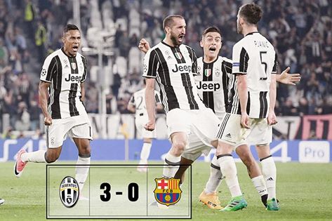 Juventus Barcellona 3 a 0 nella gara di andate dei Quarti di finale