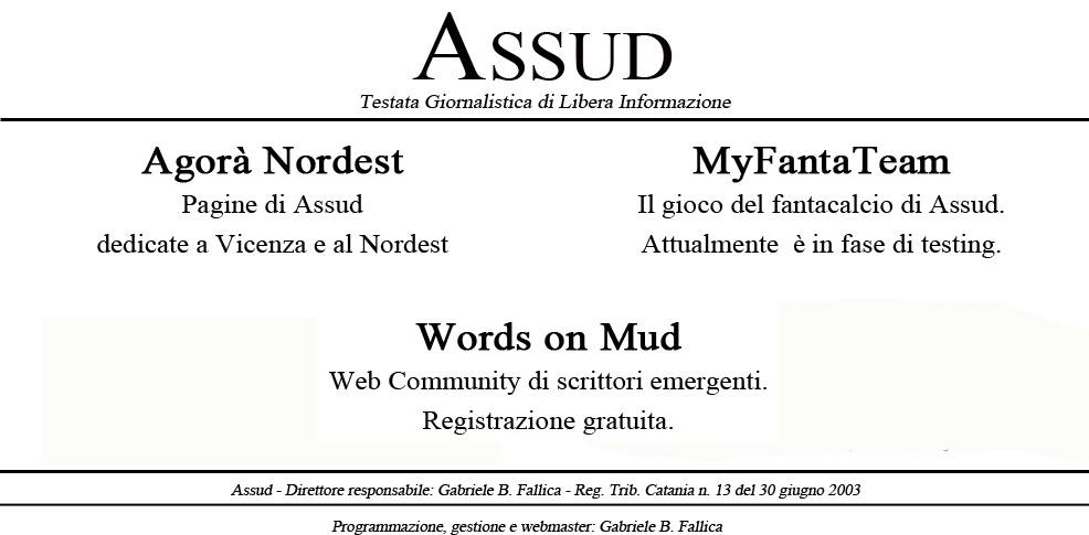 Assud - Agor� Nordest - MyFantaTeam - Il Corriere Etneo